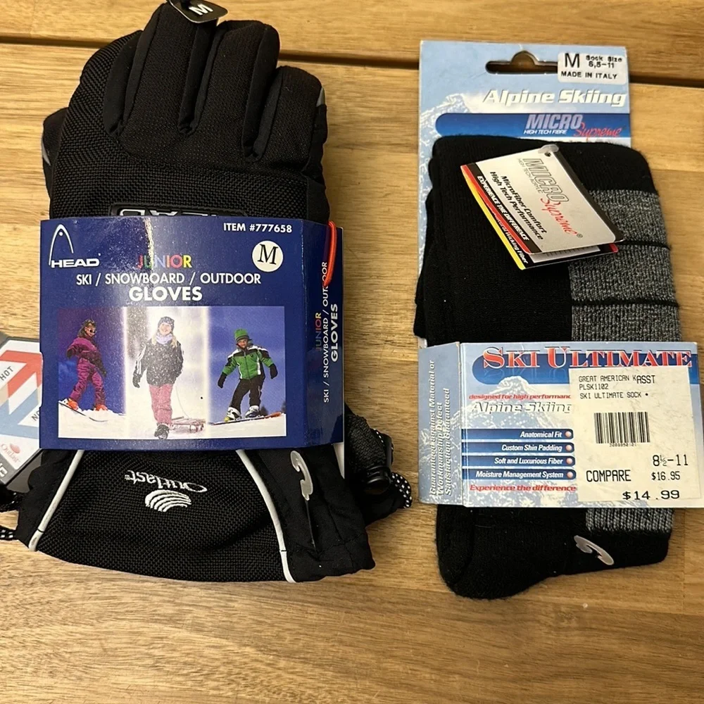 HEAD Ski /Snowboard gloves and socks